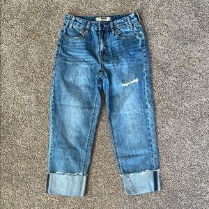 ROCK & ROLL Straight Cropped High Rise Jeans 25X25